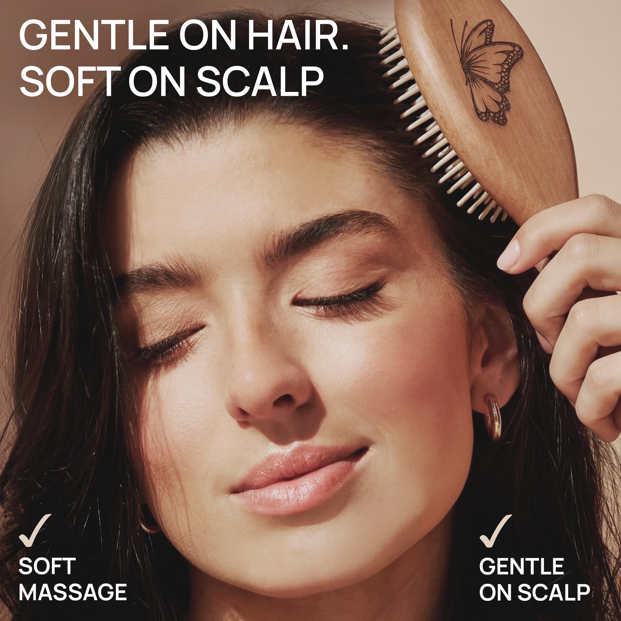 Amazon.com : Natural Wooden Hair Brush for Women – Anti Breakage